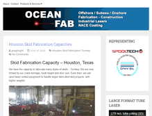 Tablet Screenshot of oceanfabricators.com